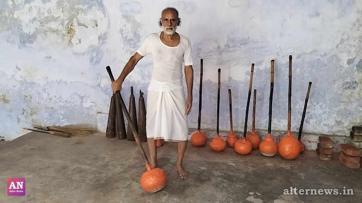 76-Year-Old Gaya Wrestler Swings 50kg Mugdar to Preserve 150-Year-Old Mud Wrestling Tradition
