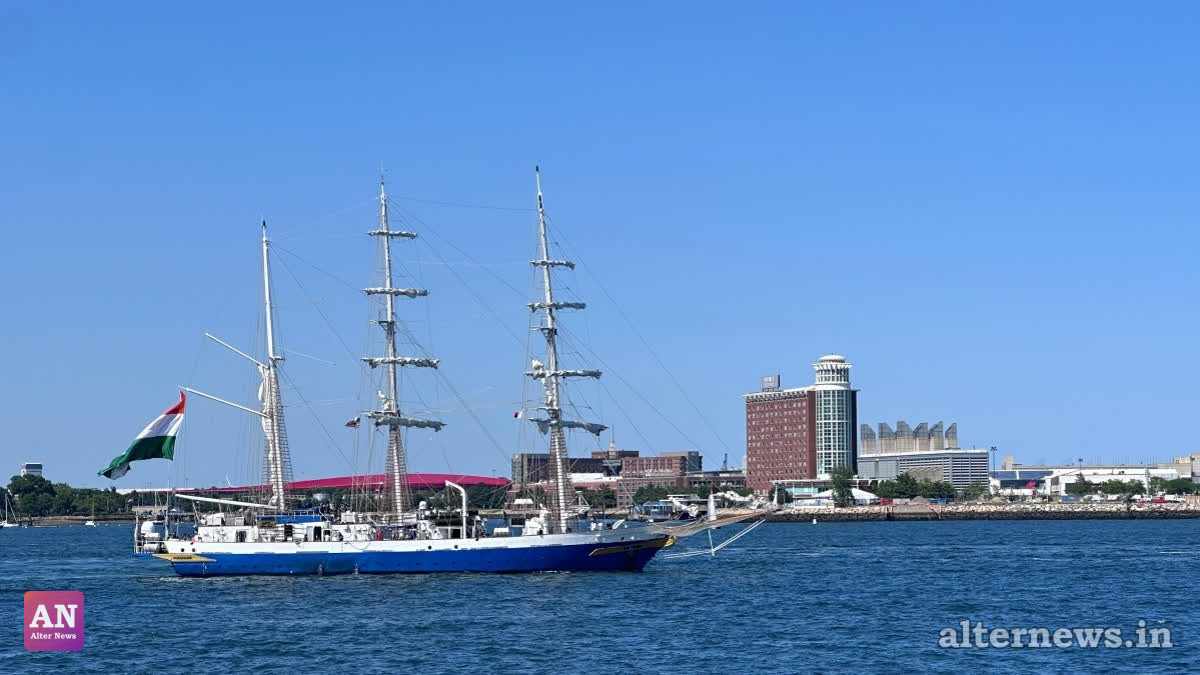 Indian Navy Training Ship INS Sudarshini Departs Boston for Portugal Under Lokayan 26 Mission