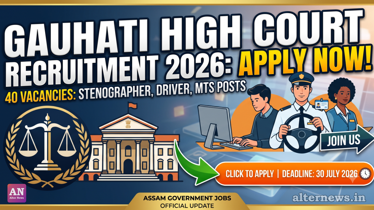 Gauhati High Court Invites Applications for 40 Stenographer, Driver & MTS Posts; Check Details