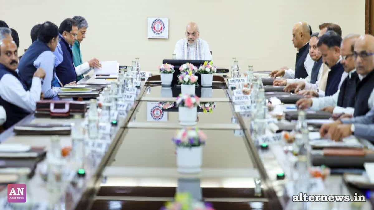 Amit Shah at the 9th National Security Strategies Conference. (Special arrangements (Home Ministry))