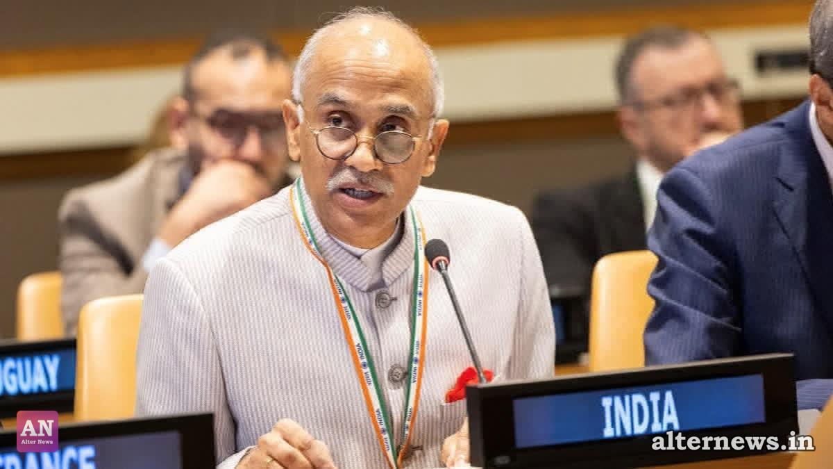 File photo of India’s Permanent Representative to the UN Ambassador Parvathaneni Harish (IANS)