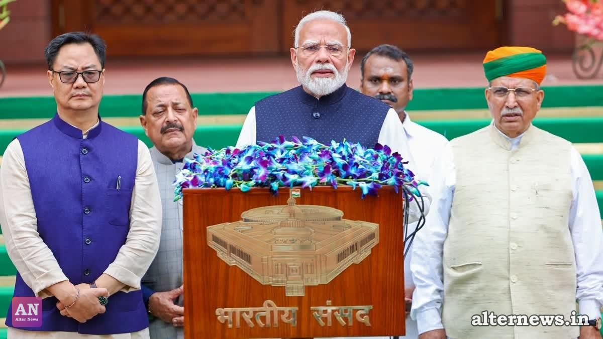 File photo of Prime Minister Narendra Modi along with his Cabinet colleagues (IANS)