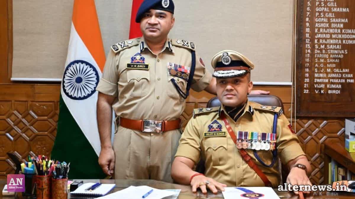 Sujit Kumar soon after taking over as Jammu and Kashmir IGP.
