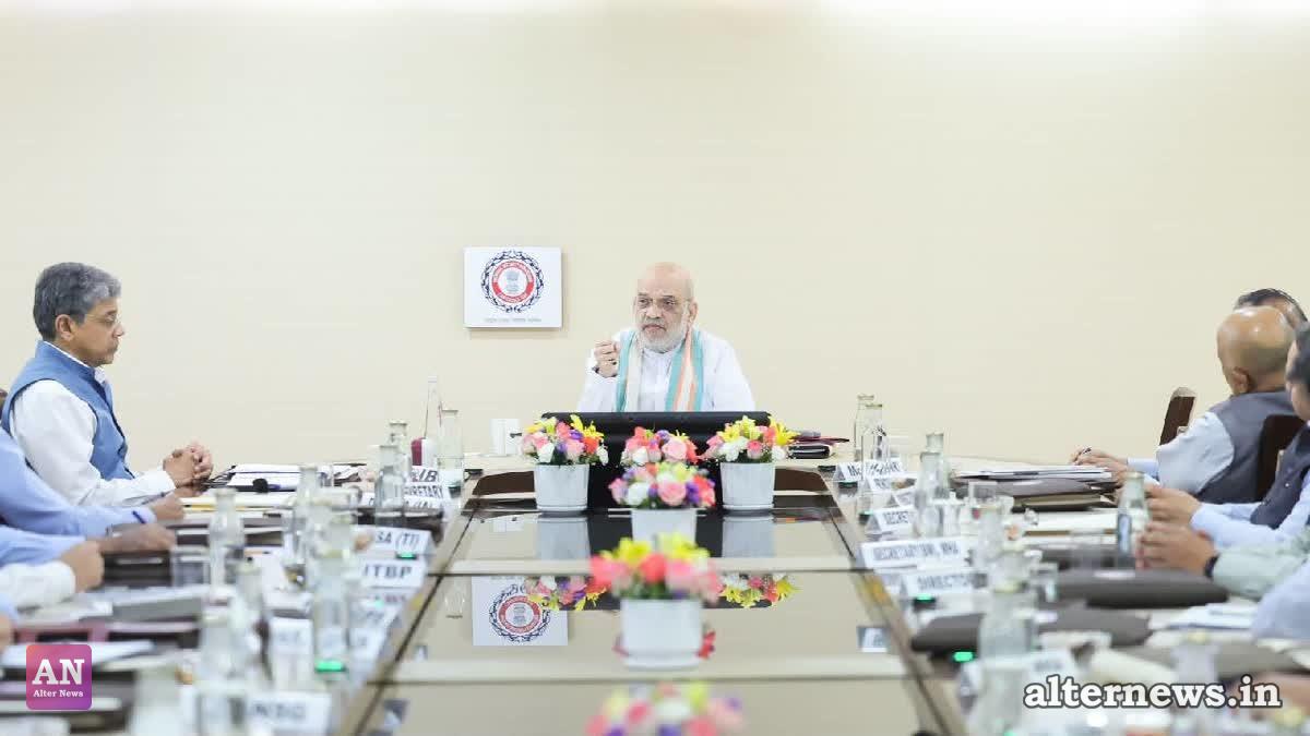Union Home Minister Amit Shah at the valedictory session of the Intelligence Bureau’s National Security Strategy Conference (NSSC). (Home Ministry)