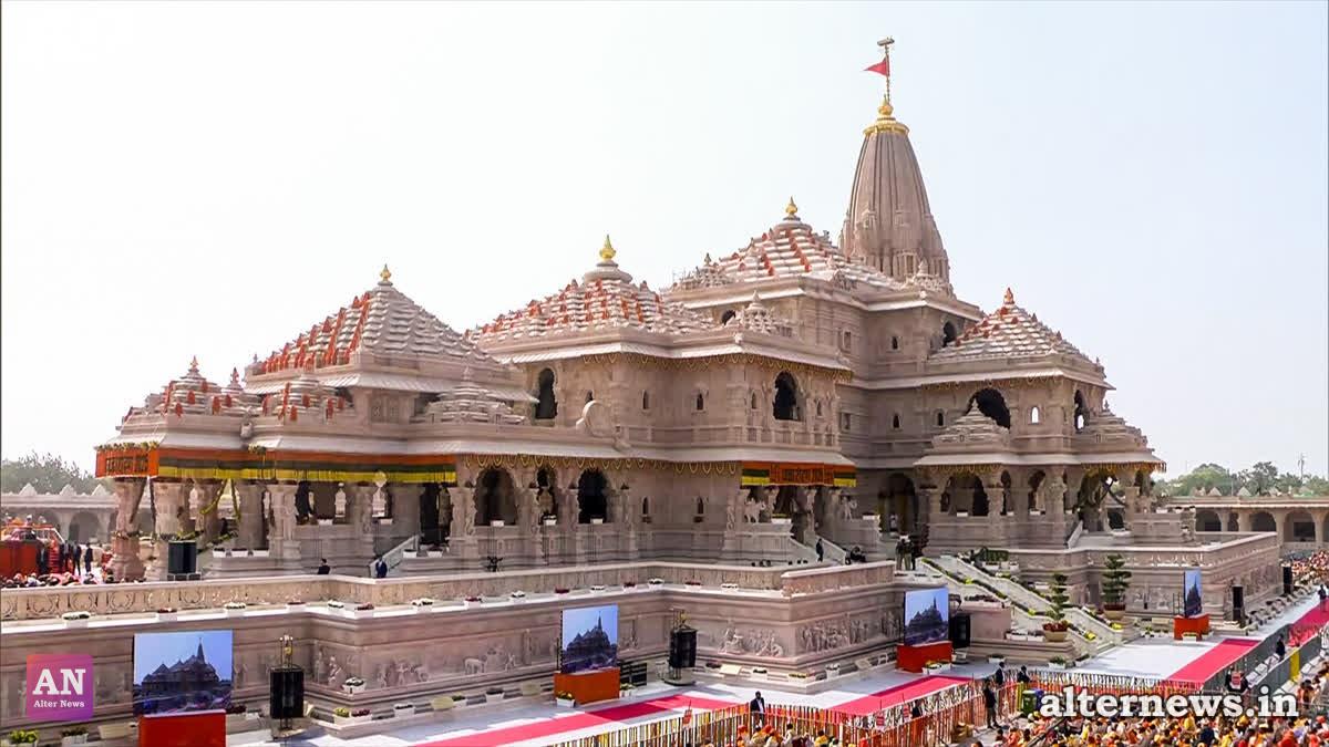 A view of Shri Ram Janmabhoomi Mandir (ANI)