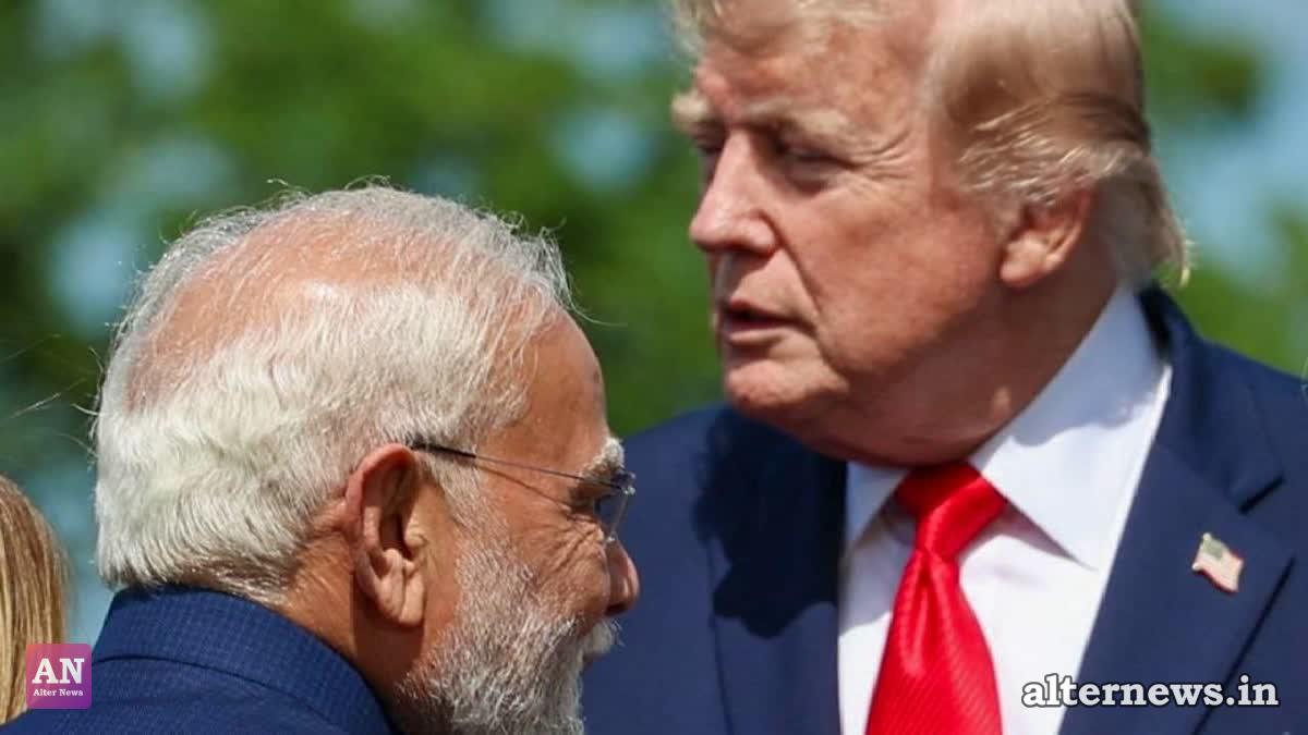 Prime Minister Narendra Modi and US President Donald Trump at the G7 Summit 2026 in Evian, France, Tuesday, June 16, 2026. (IANS)