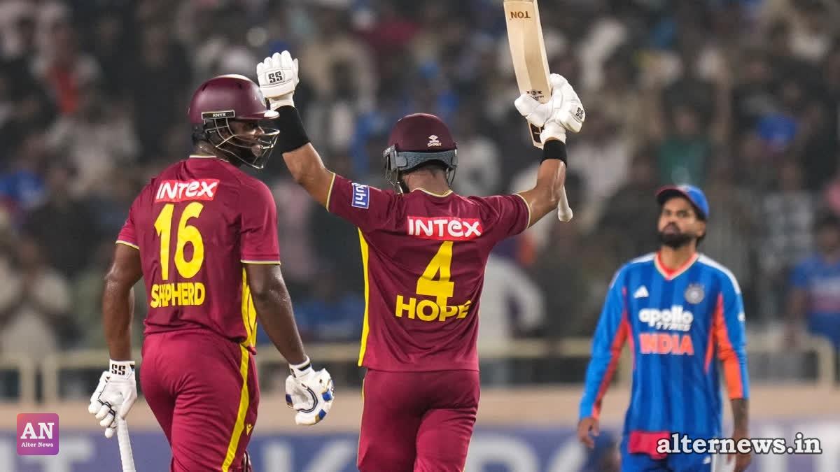 IND Vs WI 2nd T20I Result: Centurion Shai Hope Keeps Team Hopes Alive As West Indies Beat India By 6 Wickets In 2nd T20I